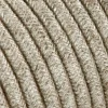 3 m cavo tessile rotondo 2 x 0,75 mm² beige