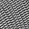 3 m cavo tessile rotondo 2 x 0,75 mm² bianco nero
