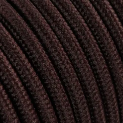 3 m cavo tessile rotondo 2 x 0,75 mm² marrone