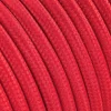 3 m cavo tessile rotondo 2 x 0,75 mm² rosso