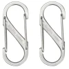 2 s-biner moschettoni doppi in acciaio inox acciaio
