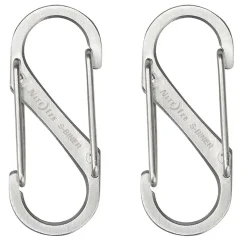 2 s-biner moschettoni doppi in acciaio inox acciaio