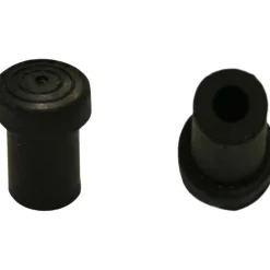 4 sottopiede gomma a tappo 12 mm nero