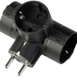 Adattatore con spina e 3 prese standard tedesco