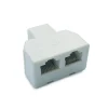 Adattatore rete RJ45 1 femmina / 2 femmine