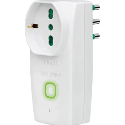 Adattatore S17 universale Vimar con interruttore WiFi Smart Home bianco