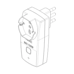 Adattatore S17 universale Vimar con interruttore WiFi Smart Home bianco