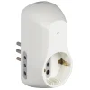Adattatore Salvafulmine Bticino S3610DF spina 10A +3 prese bianco