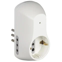 Adattatore Salvafulmine Bticino S3610DF spina 10A +3 prese bianco