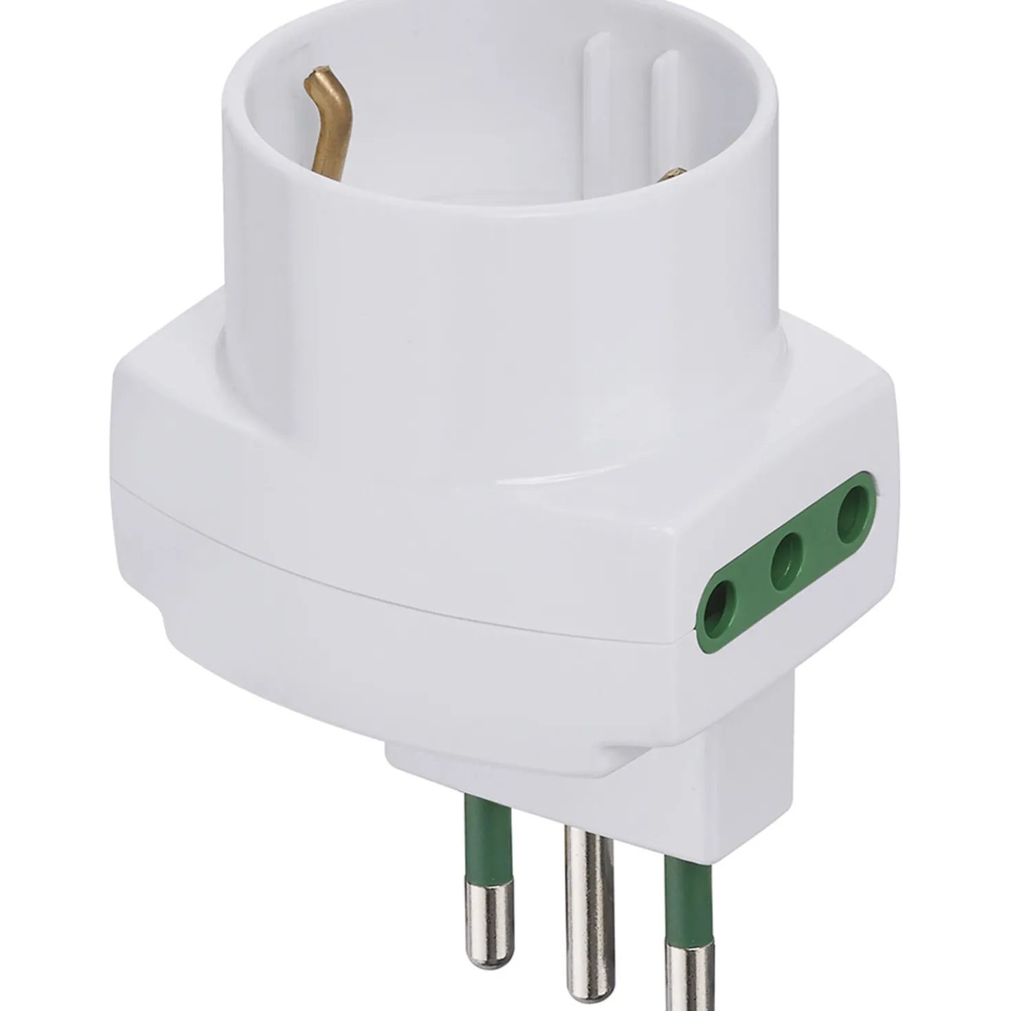 Adattatore sfalsato verticale Vimar S11+2P11+P30 bianco