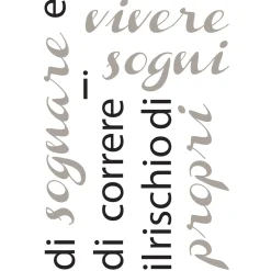 Adesivi murali Vivere 47x67 cm 2 fogli