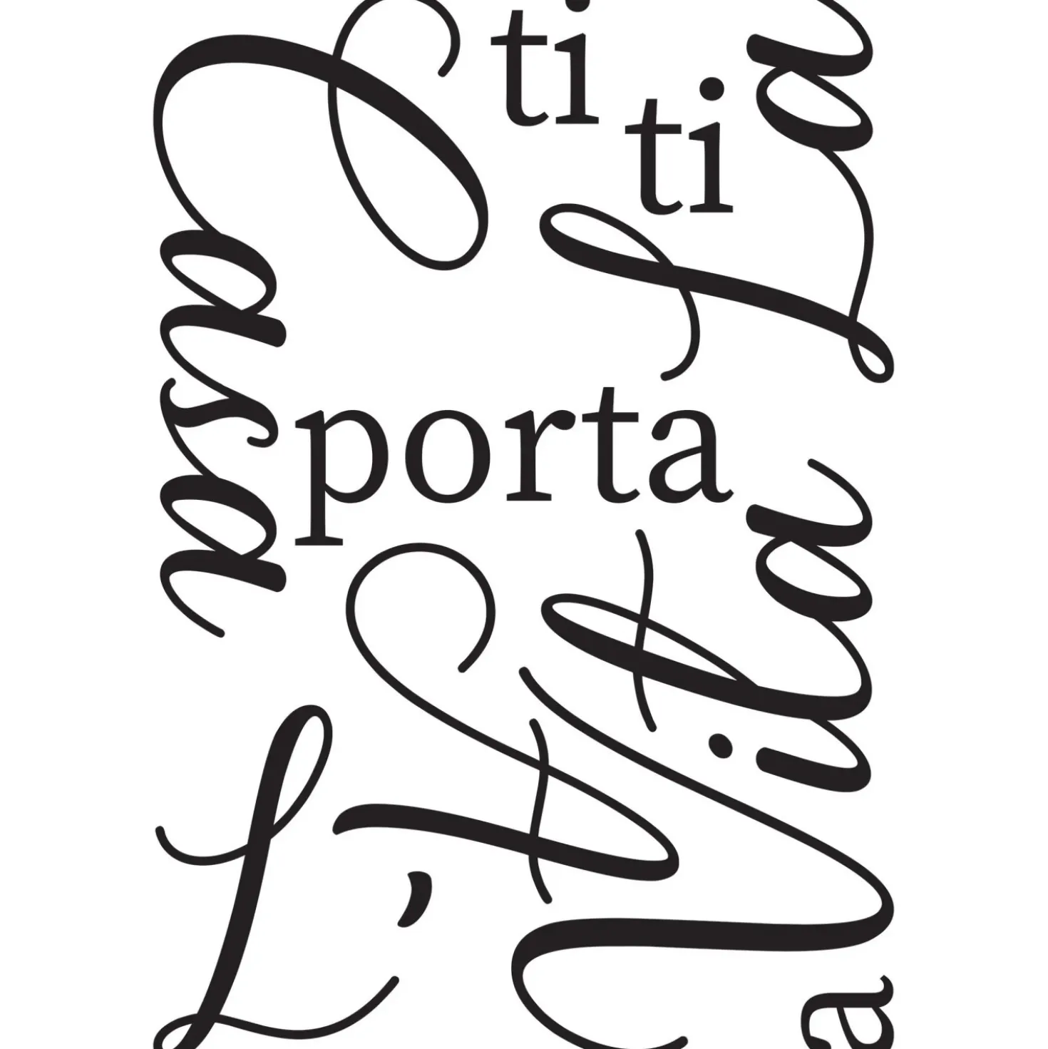 Adesivo da parete La vita ti porta 2 fogli 47x67 cm