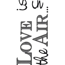 Adesivo da parete Love is 2 fogli 15x31 cm