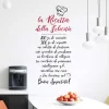 Adesivo da parete Ricetta felicità 47x67 cm