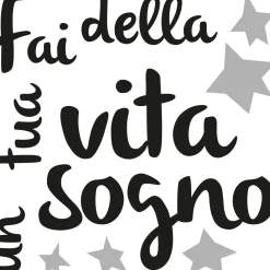 Adesivo da parete Sogno e realtà 2 fogli 31x31 cm