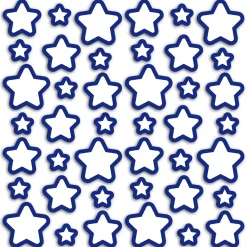 Adesivo decorativo in gomma Stelle fosforescenti 31x31 cm