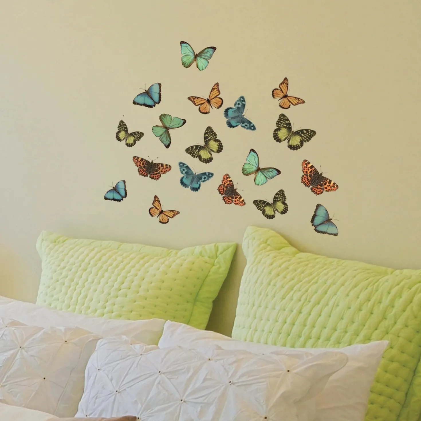 Adesivo decorativo per parete Farfalle colorate 2 fogli 15x31 cm