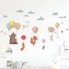 Adesivo murale Flying Animals 2 fogli 47 x 67 cm