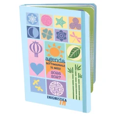 Agenda settimanale 2026/2027 multicolor 10,5x15,5 cm