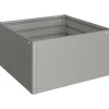 Aiuola rialzata Biohort 1,5x1,5 m Grigio quarzo metallizzato