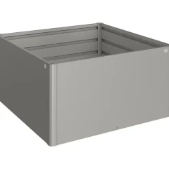 Aiuola rialzata Biohort 1,5x1,5 m Grigio quarzo metallizzato