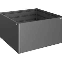 Aiuola rialzata Biohort 1,5x1,5 m Gri scuro metallizzato
