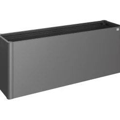 Aiuola rialzata in metallo Biohort grigio scuro metallizzato 77x201x53 cm