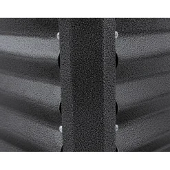 Aiuola rialzata metallo antracite 126x70x70 cm