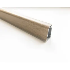 Alzatina per cucina in alluminio rivestita rovere rustico 1 m