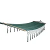 Amaca in cotone e poliestere con barre in legno e frange 200x80 cm