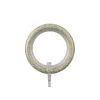 Anello in ferro per bastone tenda avorio e oro 27 mm 8 pz