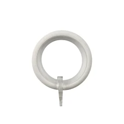 Anello in ferro per bastone tenda bianco 27 mm 8 pz