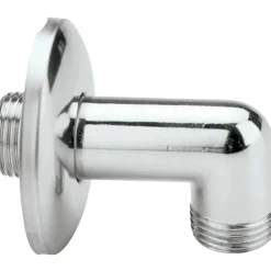 Angolo per saliscendi doccia cromato Ø 1/2" con rosetta