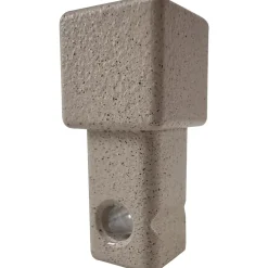 Angolo profilo di chiusura quadrato alluminio polv. Beige 1x2,7x1 cm 2 pz