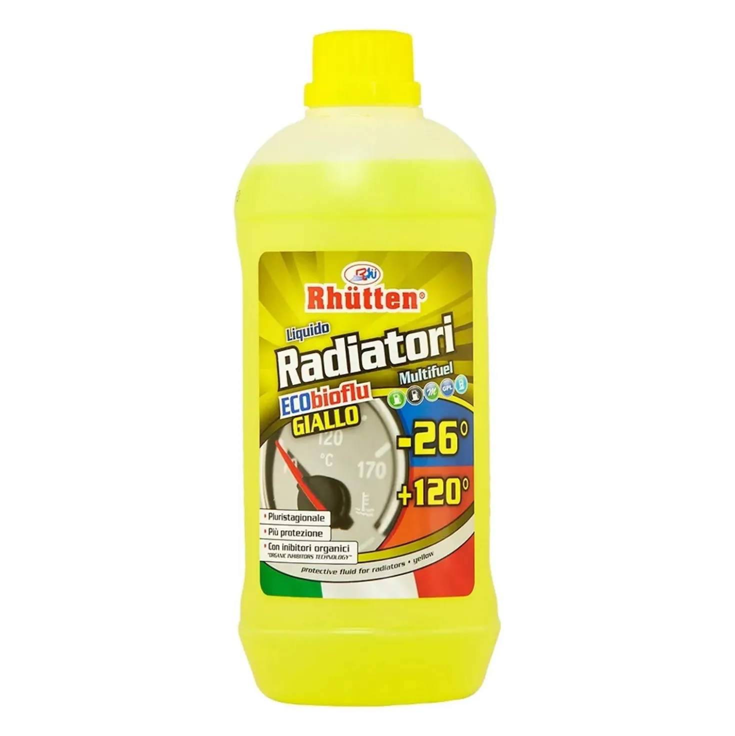 Antigelo radiatori auto di nuova generazione giallo -26°C
