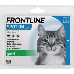 Antiparassitario gatti pulci e zecche Frontline 4 pipette 0,5 ml