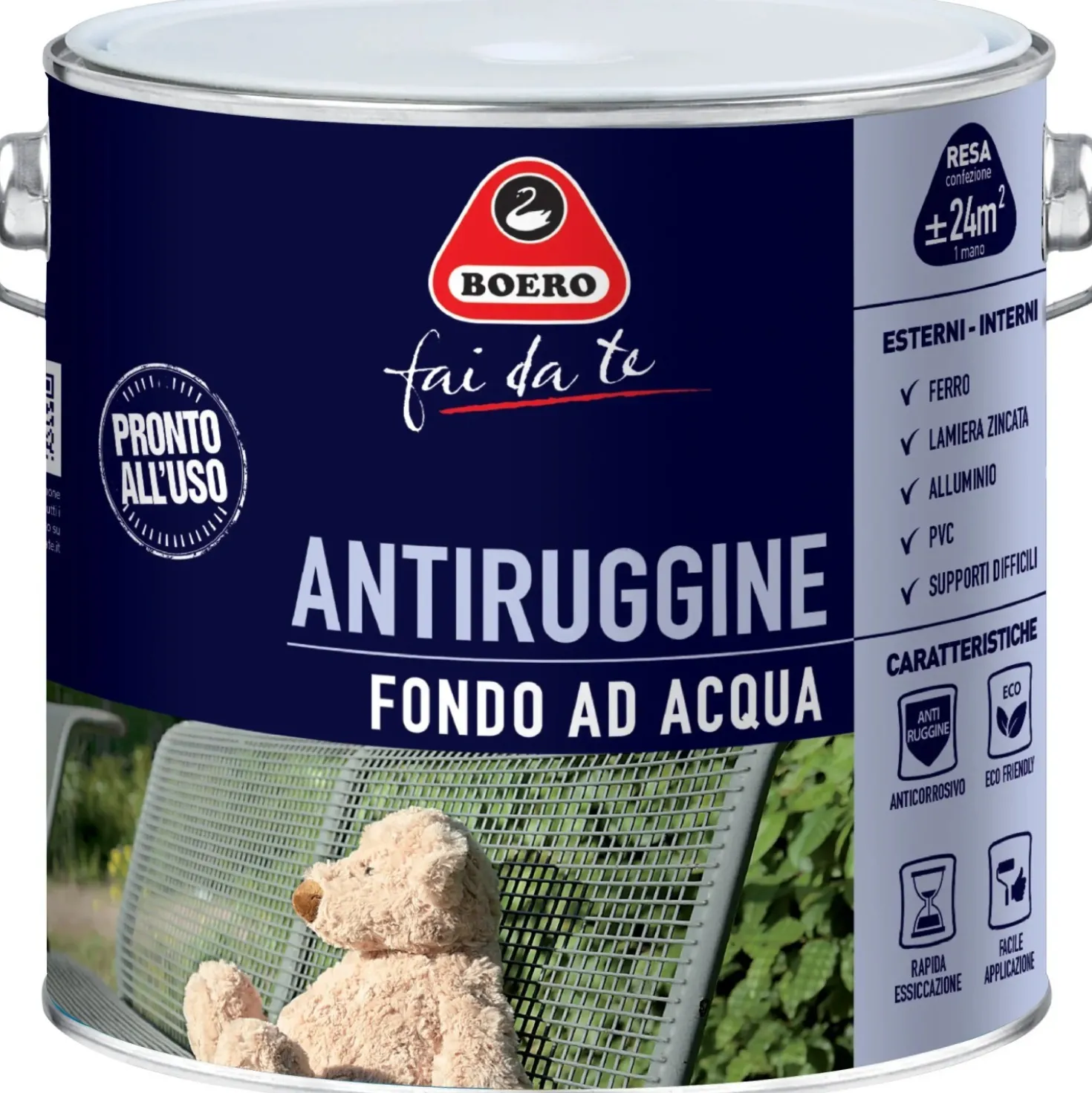 antiruggine Fondo ad acqua 2 lt Boero