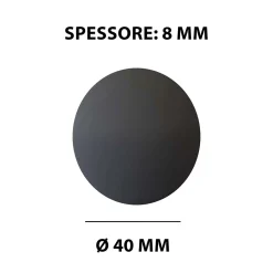 Antivibranti adesivi neri in silicone Ø 4 cm 4 pz
