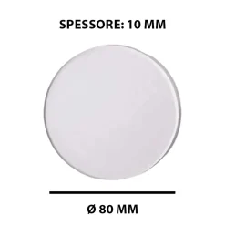 Antivibranti adesivi trasparenti in TPU Ø 8 cm 4 pz