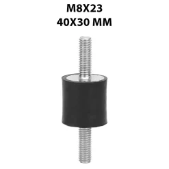 Antivibranti maschio-maschio M8x23 mm e misura 40x30 mm 2 pz