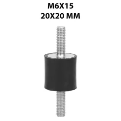 Antivibranti maschio-maschio M6x15 mm e Ø 20 mm 4 pz