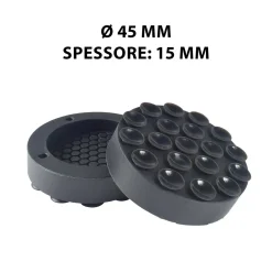 Antivibranti neri in silicone Ø 4,5 cm 4 pz