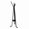 Appendiabiti a stelo in legno 3 braccia 50x170 cm nero