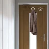 Appendiabiti da porta 1 posto casa con cuore bianco opaco