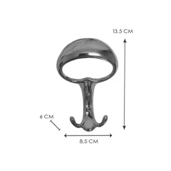 Appendiabiti in zama finitura cromata