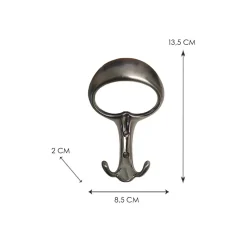 Appendiabiti in zama nickel satinato
