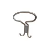 Appendiabiti in zama 125x105 mm nickel satinato