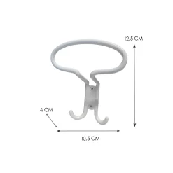 Appendiabiti in zama 125x105 mm bianco