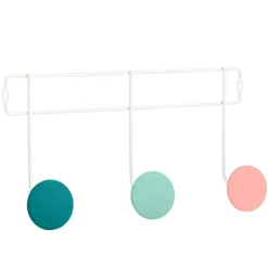 Appendiabiti metallo bianco opaco 3 pomoli colorazione 3