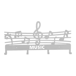Appendiabito in ferro Music bianco opaco